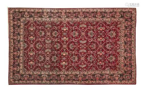 Tapis Ghoum (chaîne et trame en coton, velours en laine), ce...