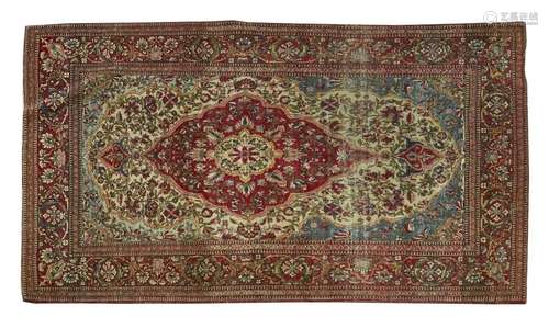 Tapis Téhéran (chaîne et trame en coton, velours en laine), ...