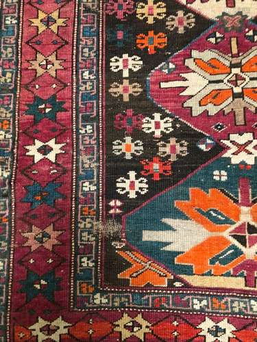 Tapis Kazak (chaîne, trame et velours en laine), Caucase, ve...