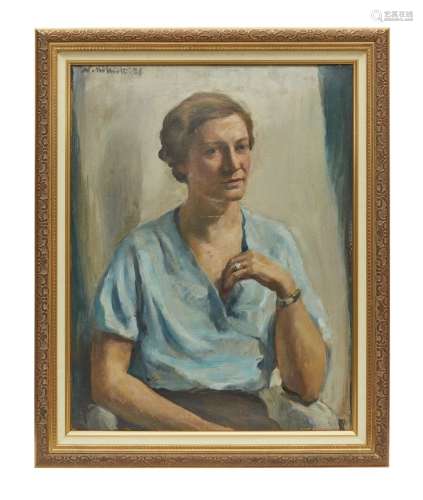 Nicolaj MILIOTI (1874-1962) Portrait de femme Huile sur cart...
