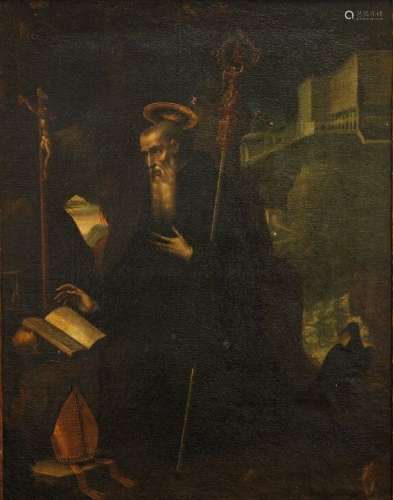 Attribuée à Jacopo LIGOZZI (1547-1627) Saint Élie en prière ...