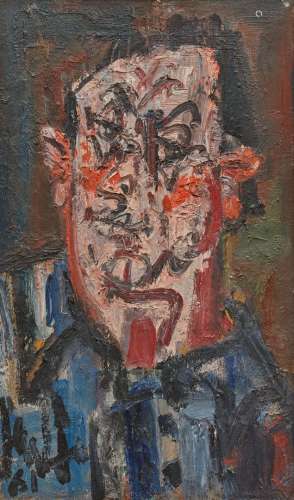 GEN PAUL (1885-1975) Portrait d'homme Huile sur panneau d'is...