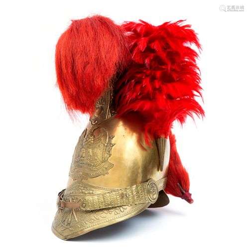 A French fire brigade musicians helmet, Model 1852