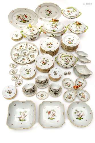 An extensive Herend Rothschild dinner service