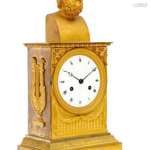 A French ormolu mantle clock