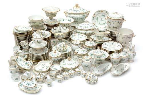 A very extensive porcelain service in the cornflower pattern