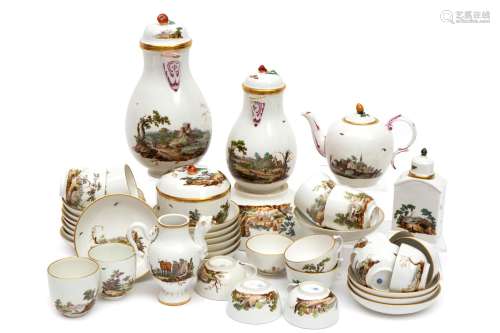 A Höchst porcelain coffee and tea service