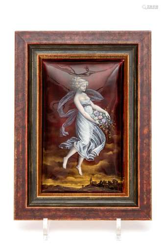 An antique Limoges enamel painting