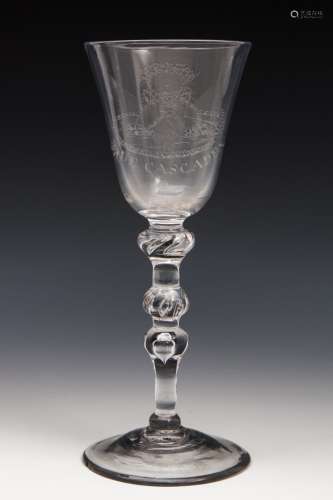 A Dutch diamond engraved glass ‘De Cascade’