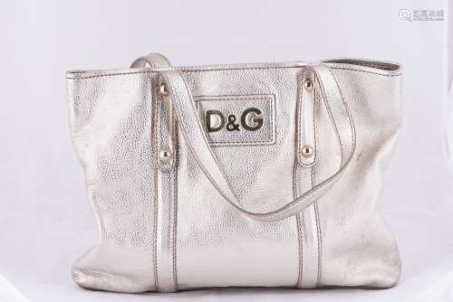 D&G GOLD LEATHER TOTE