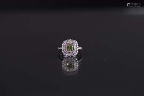 1.95 CTW DIAMOND UNITY RING, WITH GIA/ AIG CERTIFIED
