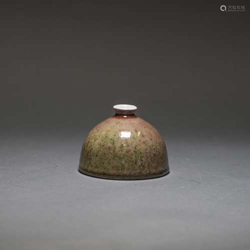 A PEACHCLOOM-GLAZED BEEHIVE WATER POT