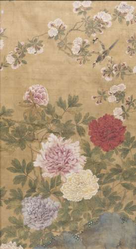 FLOWER AND BIRD, MID-QING DYNASTY