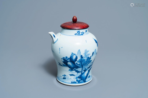 A Chinese blue and white ewer for the Vietnamese