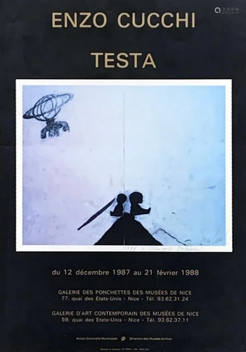 ENZO CUCCHI, Testa, 1987/1988