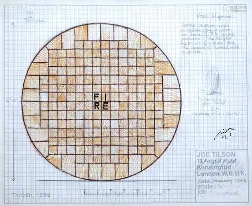 JOE TILSON, Fire wheel, 1973