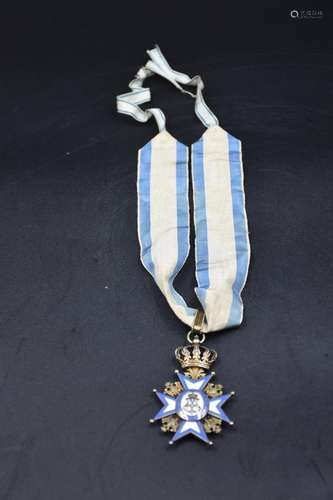 Médaille Serbe. Croix de Chevalier de l'Ordre de Saint Sava.