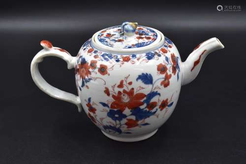 Théière ancienne en porcelaine de Chine . (Eclat au couvercl...