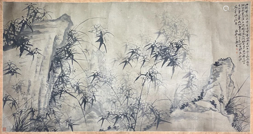 AN INK PAINTING OF BAMBOOS, ZHENG BANQIAO