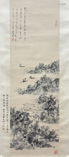 A LANDSCAPE PAINTING, LIN SANZHI