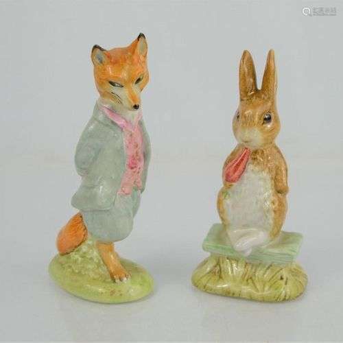 Deux figurines Beswick Beatrix Potter 