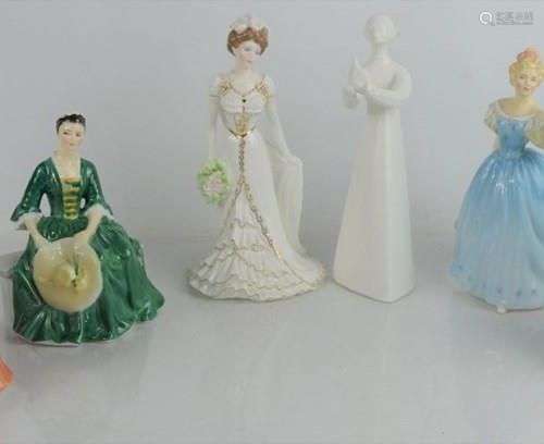 Un groupe de dames en porcelaine Royal Doulton comprenant HN...