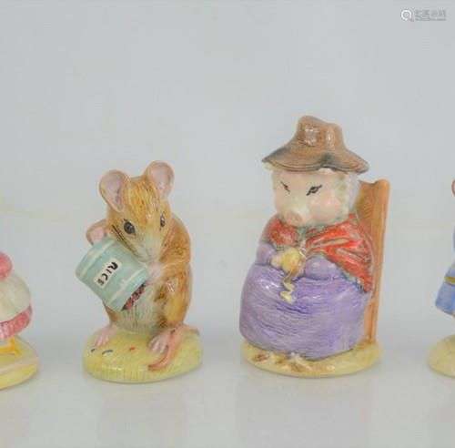 Quatre figurines Royal Albert Beatrix Potter comprenant 