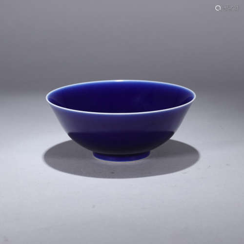 An altar-blue-glaze bowl