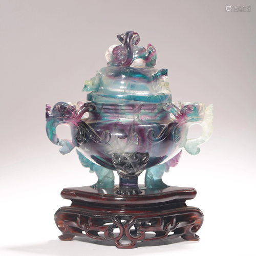 TOURMALINE INCENSE BURNER