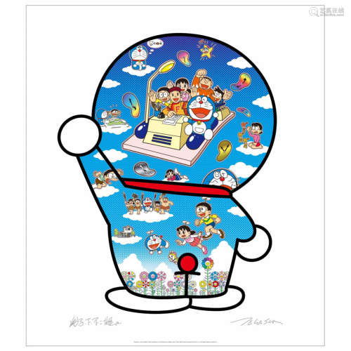 村上隆 《Doraemon, let's go beyond the dimension with Fujiko ...