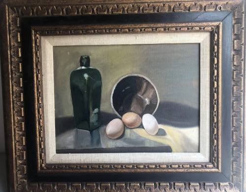 20TH CENTURY STILL LIFE OIL ON CANVAS SIGNED BY A