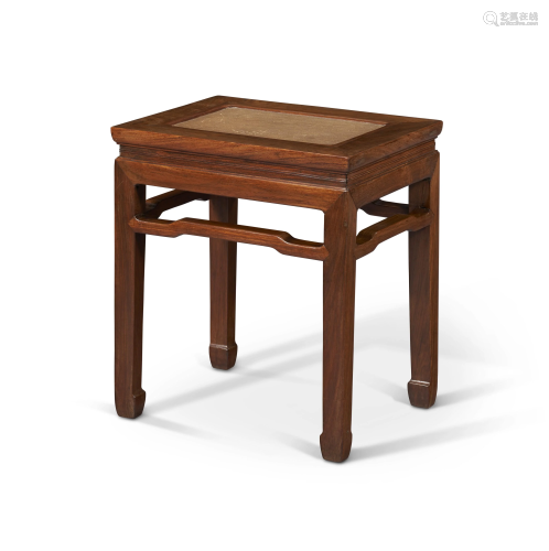 A HUANGHUALI RECTANGULAR STOOL