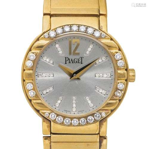 Piaget, montre pour femme Polo en diamant. Or jaune 750.D 28...