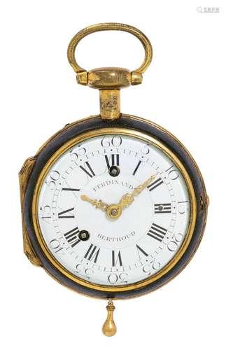 Ferdinand Berthoud, très rare et grande horloge de carrosse ...