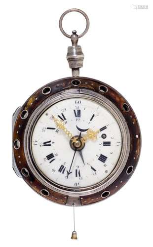 Vauchez, rare, grande et compliquée horloge à carrosse surmo...