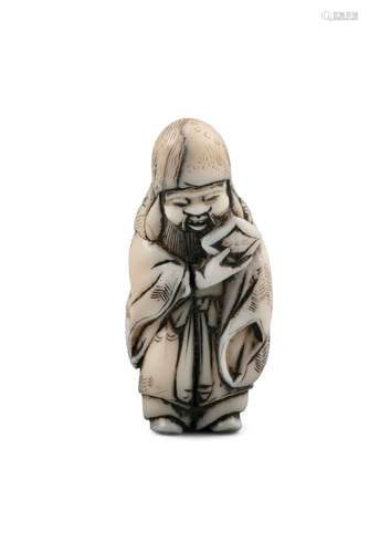 NETSUKE KATABORI EN IVOIRE 