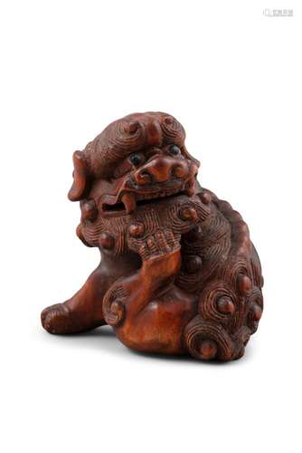 *YASUYUKI保之 : Un KATABORI NETSUKE en bois 