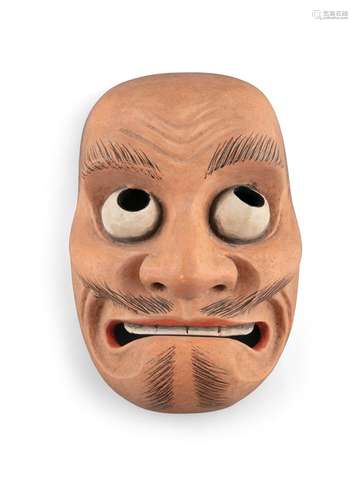 A KYOGEN THEATER MASK OF KENTOKU Japan, Taisho to Showa peri...