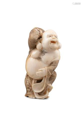 *TOMOKAZU友一 : UN KATABORI NETSUKE EN IVOIRE 