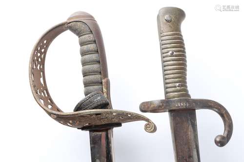 Säbel und Bajonett-Schwert, saber and sword bayonet,