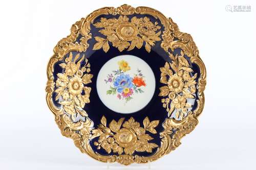 Meissen große Prunkschale kobaltblau, porcelain bowl,