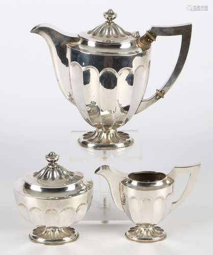 835 Silber Kaffeekern / Kaffeeset, silver coffee set,