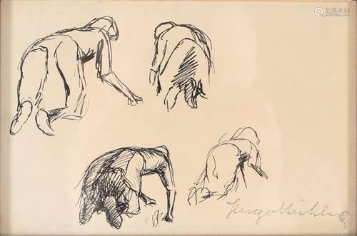 Hugo Mühlig (1854-1929) Studie Personen, study persons,