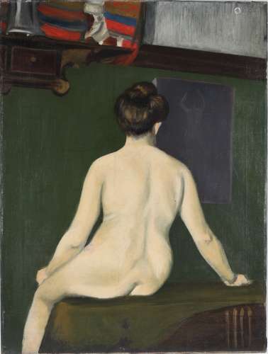 Frank Kleist - Aktstudie um 1930, München-Solln, act nude st...