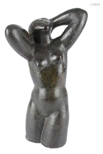 Monogrammist EK, Bronze weiblicher Frauenakt / Torso, female...