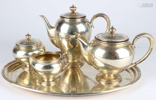 Wilkens 830 Silber Tee- / Kaffeeset, silver coffee tea set,