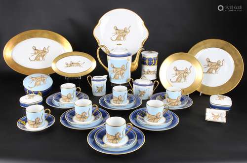 Limoges Chasses Royales Kaffeeservice, french coffee service...