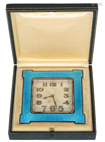 Paul Vallette Silber Reiseuhr, sterling silver travel clock,