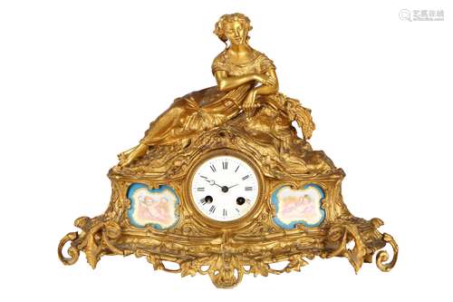 Figuren Kaminuhr, Frankreich um 1900, french mantel clock ca...