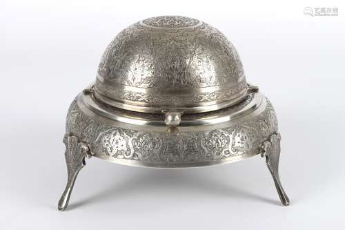 Orientalische Silber Kaviarschale, oriental silver caviar bo...